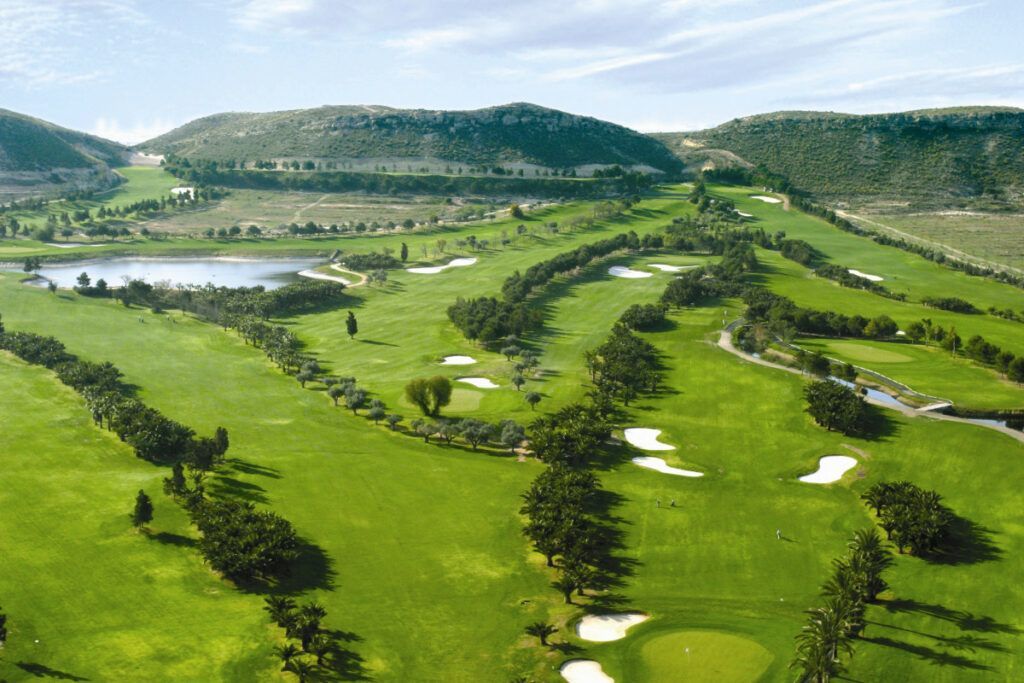 Aerial view of El Plantío golf course in Alicante