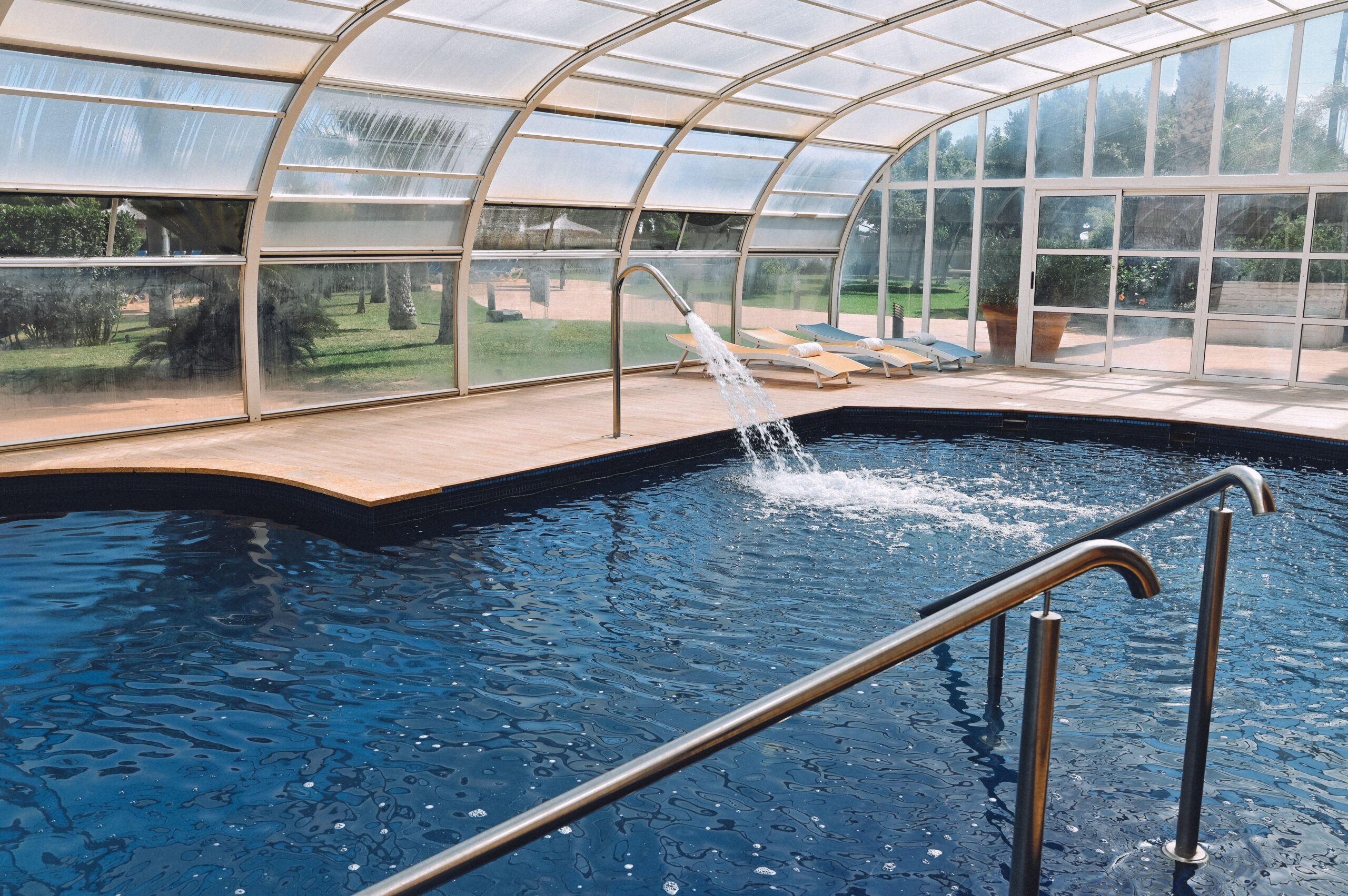 Heated indoor pool at the Hotel Bonalba Wellness and Beauty Center
