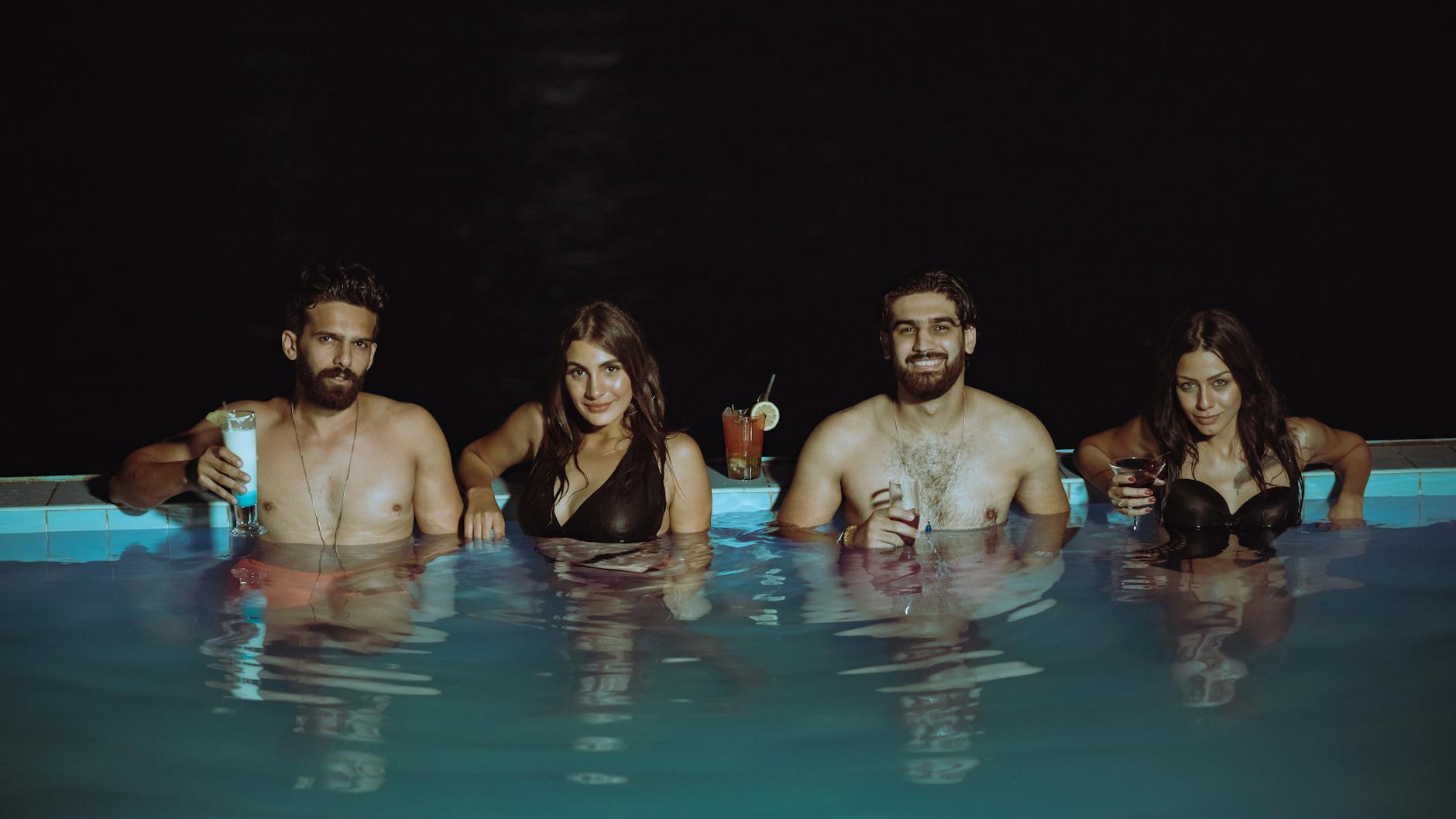 Evening swim in the pool at Hotel Bonalba